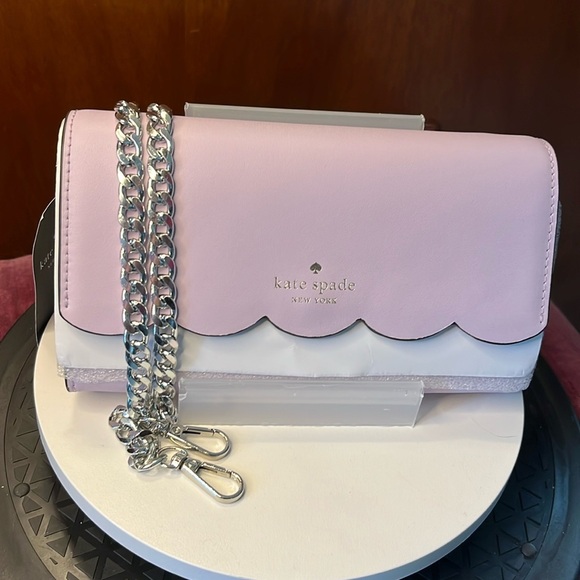 kate spade Handbags - Kate Spade  Gemma wallet on a chain Crossbody bag  smooth leather  Violet  NWT